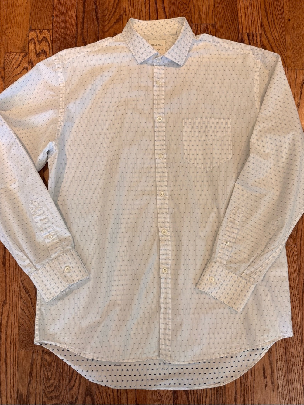 Billy Reid Micro-Pattern Dress Shirt